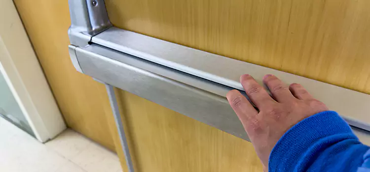 Installing a Push Bar on a Door South Pasadena